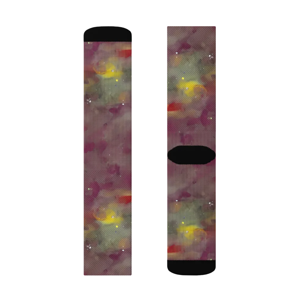 Whispers of Autumn on Socks — Left Sock