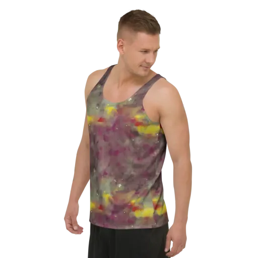 Whispers of Autumn on a Men's Tank Top