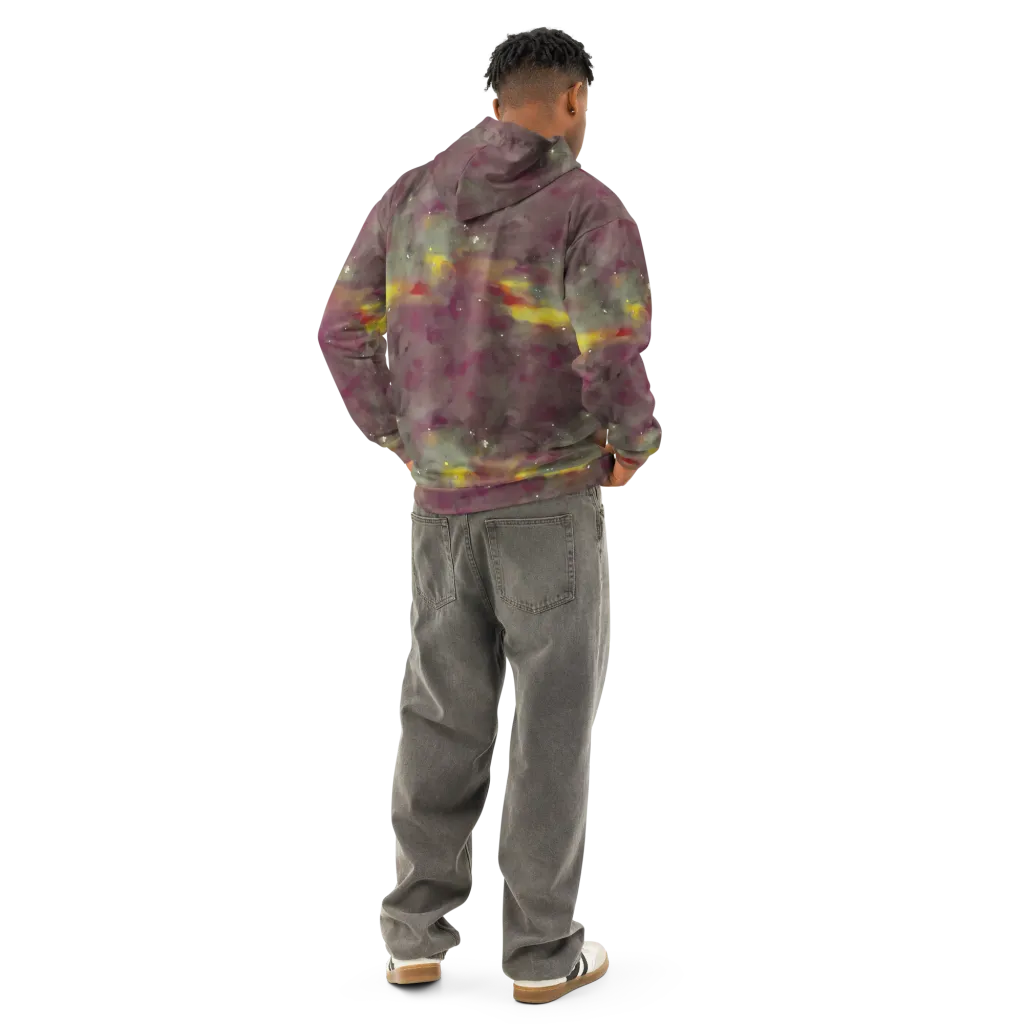 Whispers of Autumn on Cotton Hoodie — Back
