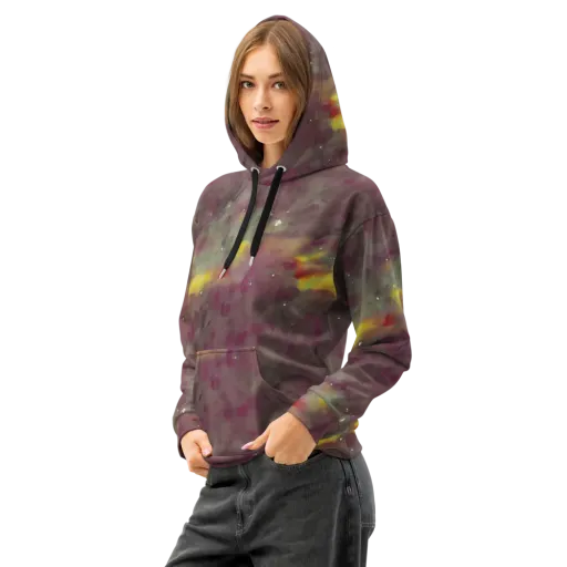 Whispers of Autumn on a Cotton Hoodie
