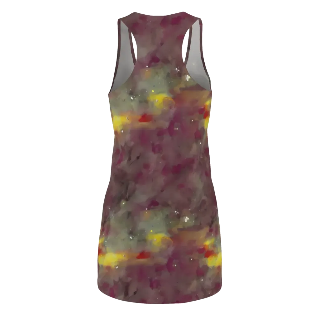 Whispers of Autumn on Racerback Dress — Back