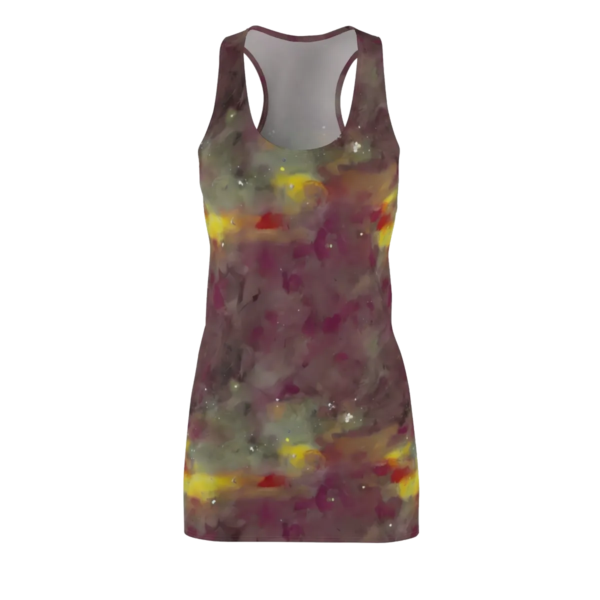 Whispers of Autumn on Racerback Dress — Front