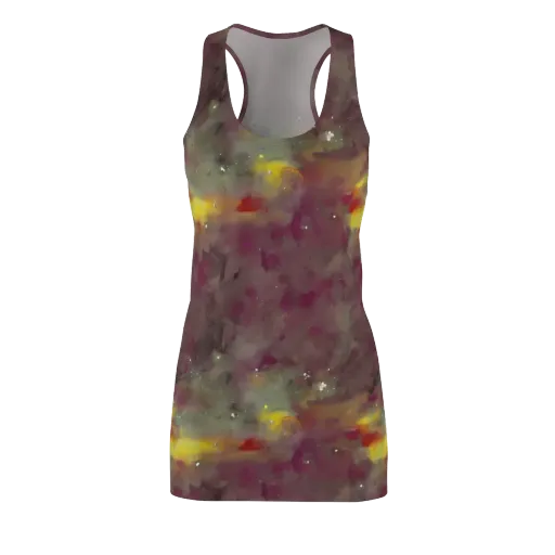 Whispers of Autumn on a Racerback Dress