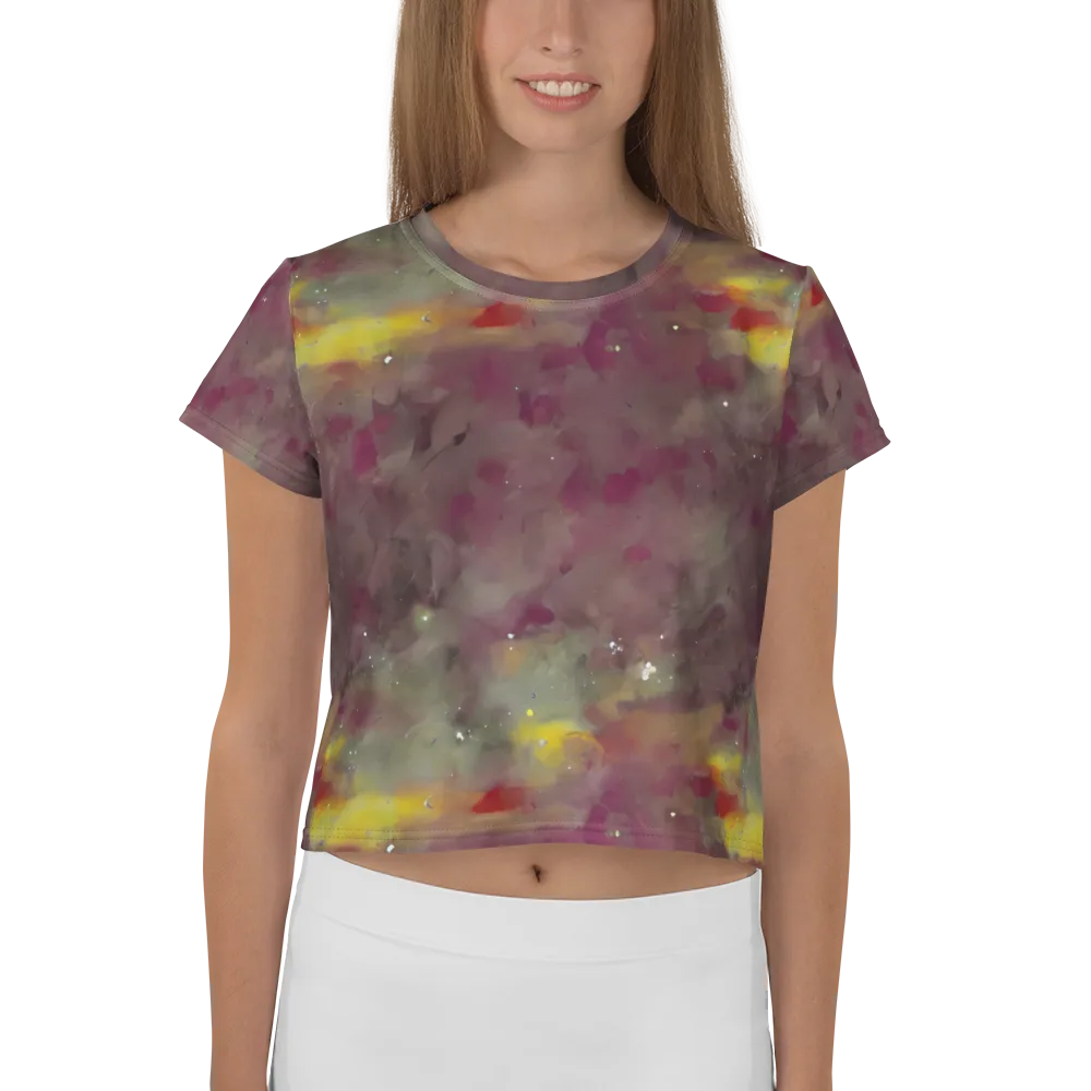 Whispers of Autumn on Crop Tee — Front