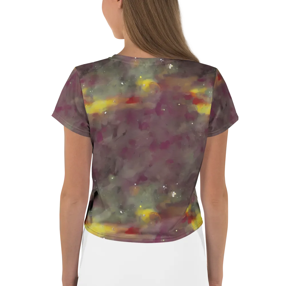 Whispers of Autumn on Crop Tee — Back