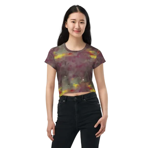 Whispers of Autumn on a Crop Tee