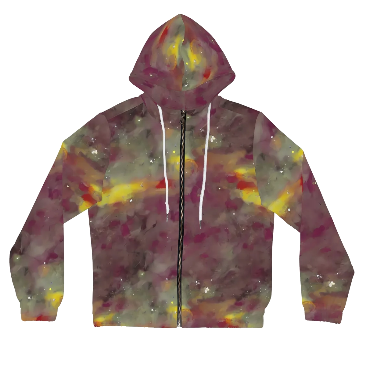 Whispers of Autumn on Women's Full-Zip Hoodie — Front