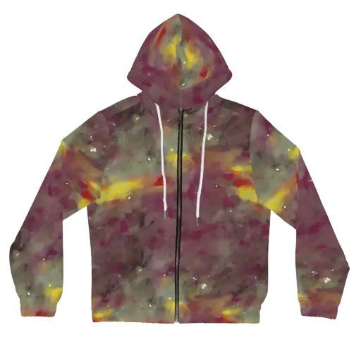 Whispers of Autumn on a Women's Full-Zip Hoodie