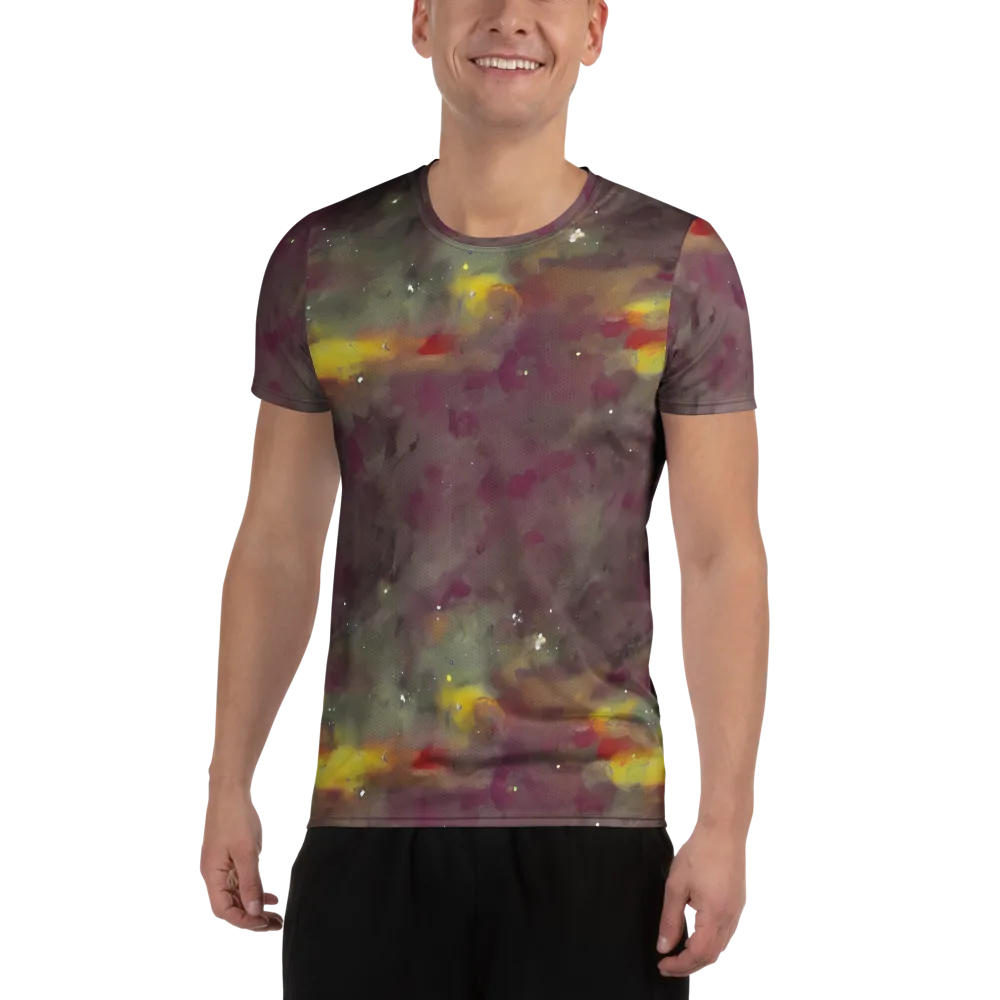 Whispers of Autumn on Men's Athletic T-Shirt — Front