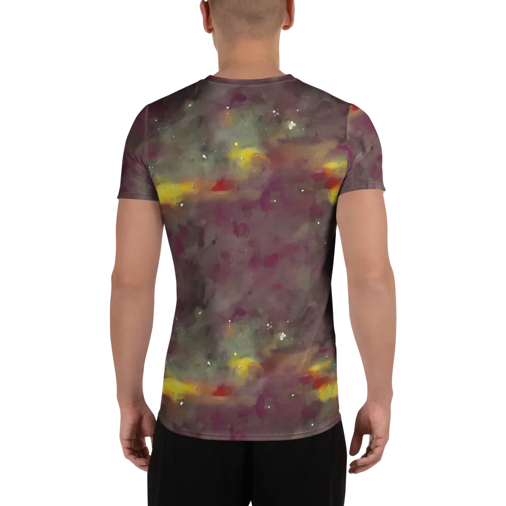 Whispers of Autumn on Men's Athletic T-Shirt — Back