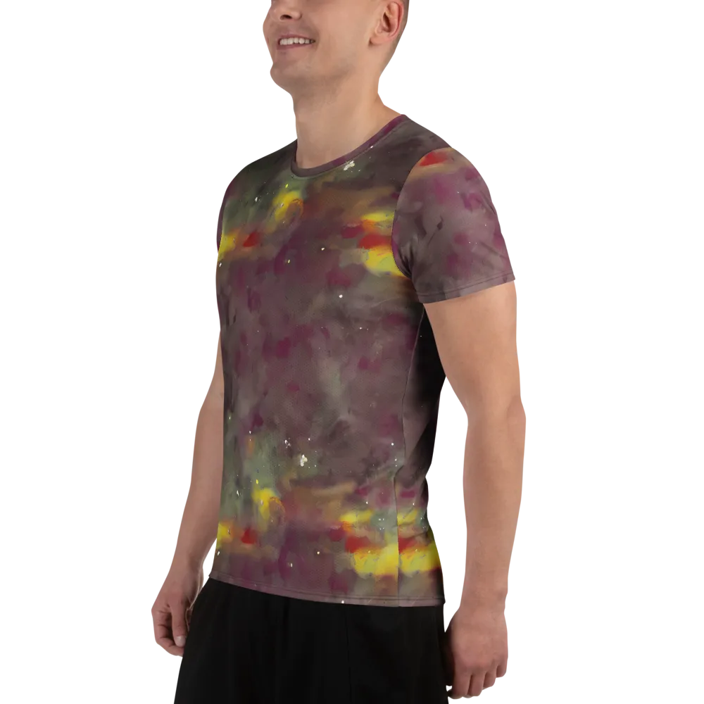 Whispers of Autumn on Men's Athletic T-Shirt — Left