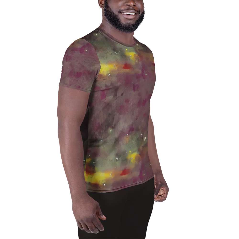 Whispers of Autumn on Men's Athletic T-Shirt — Right