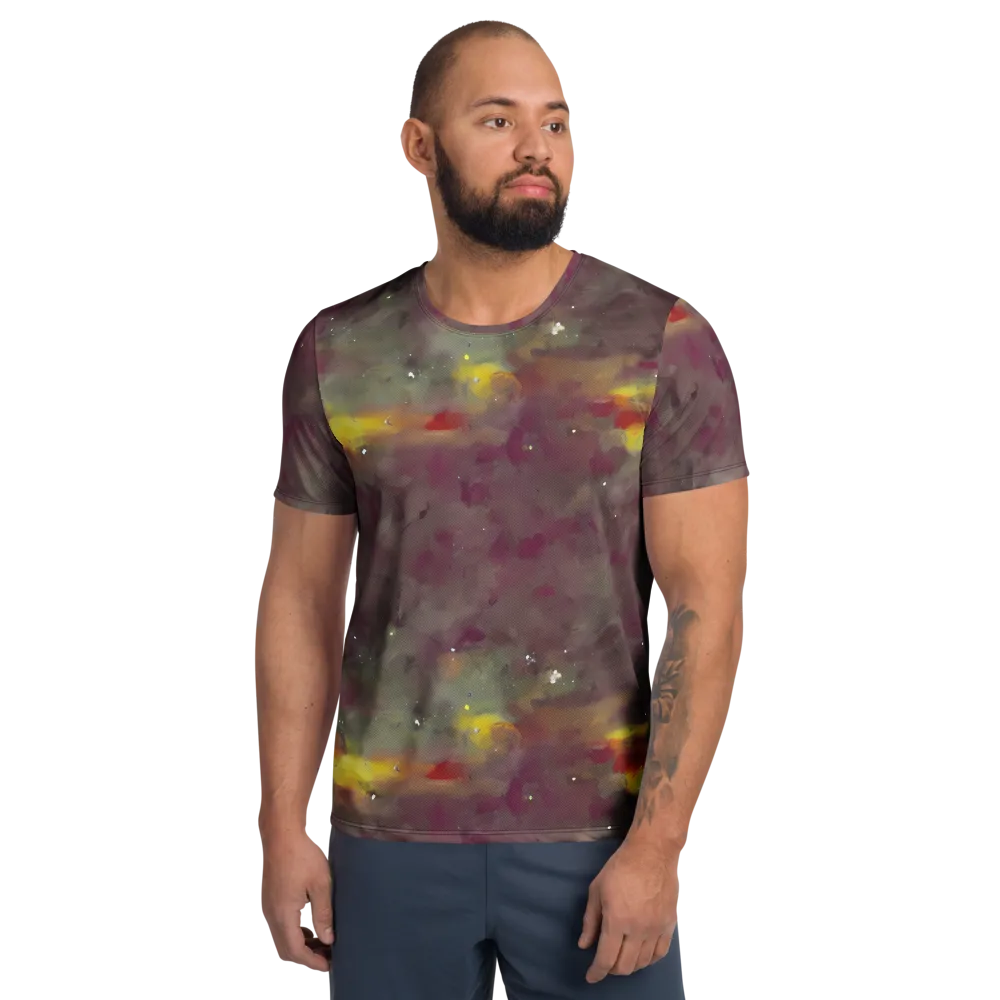 Whispers of Autumn on Men's Athletic T-Shirt — Front