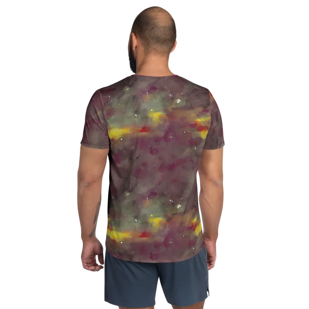 Whispers of Autumn on Men's Athletic T-Shirt — Back