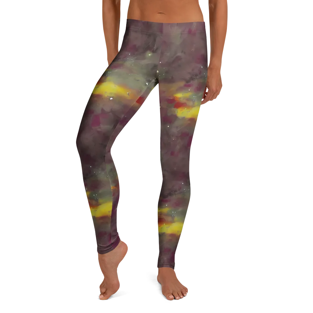 Whispers of Autumn on Leggings — Front