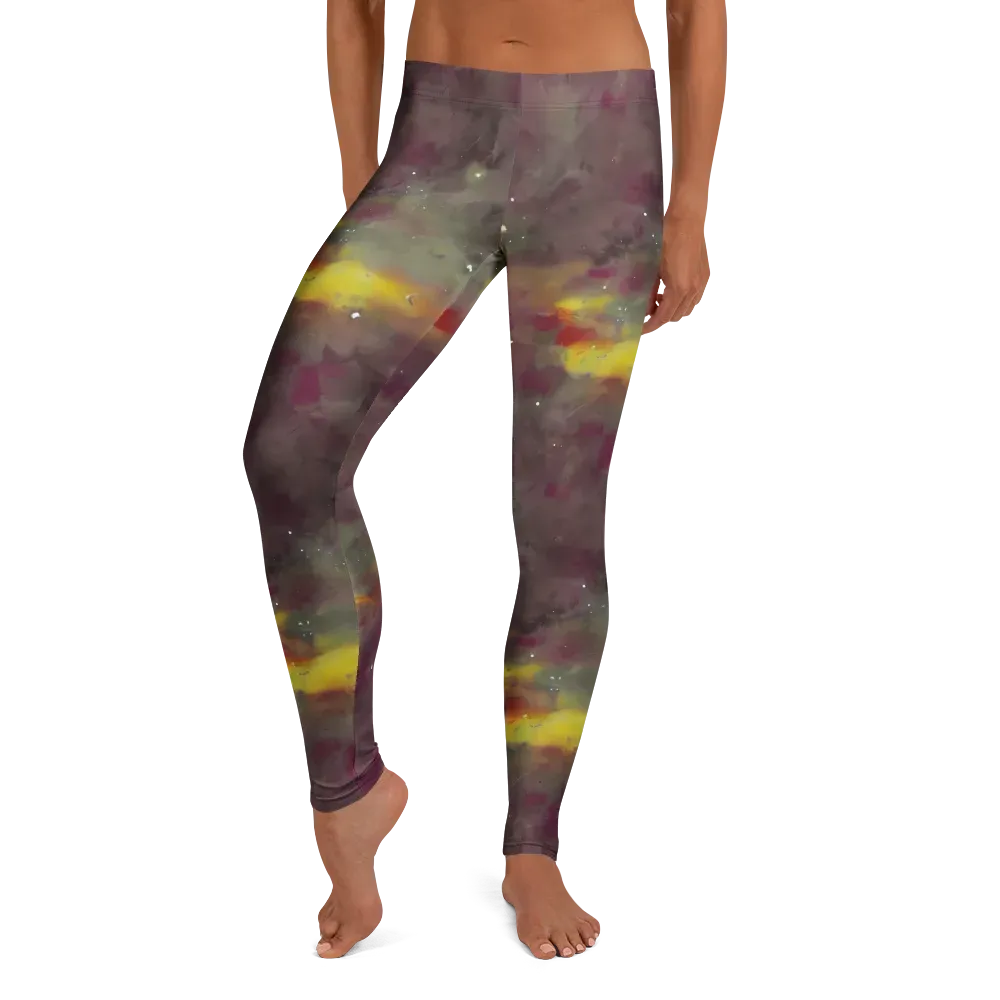 Whispers of Autumn on Leggings — Front