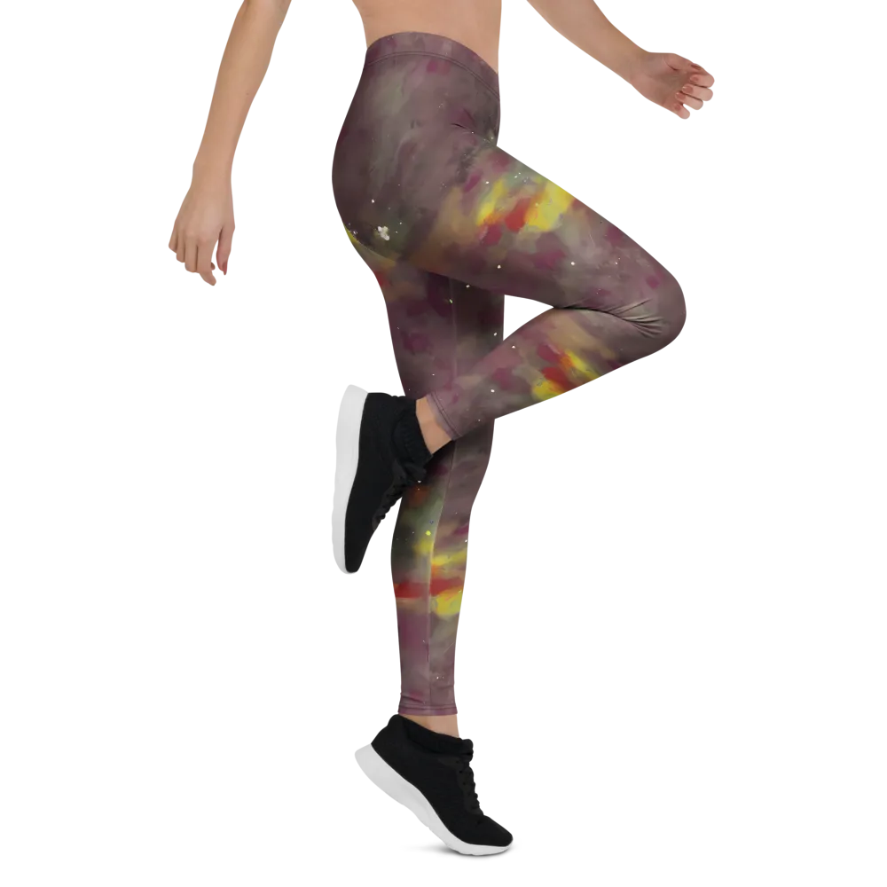 Whispers of Autumn on Leggings — Right
