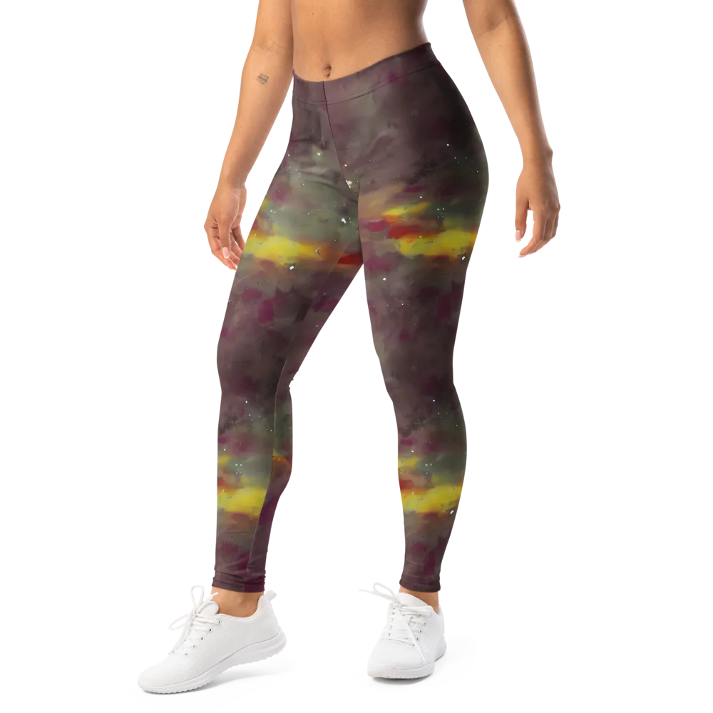 Whispers of Autumn on Leggings — Left Front