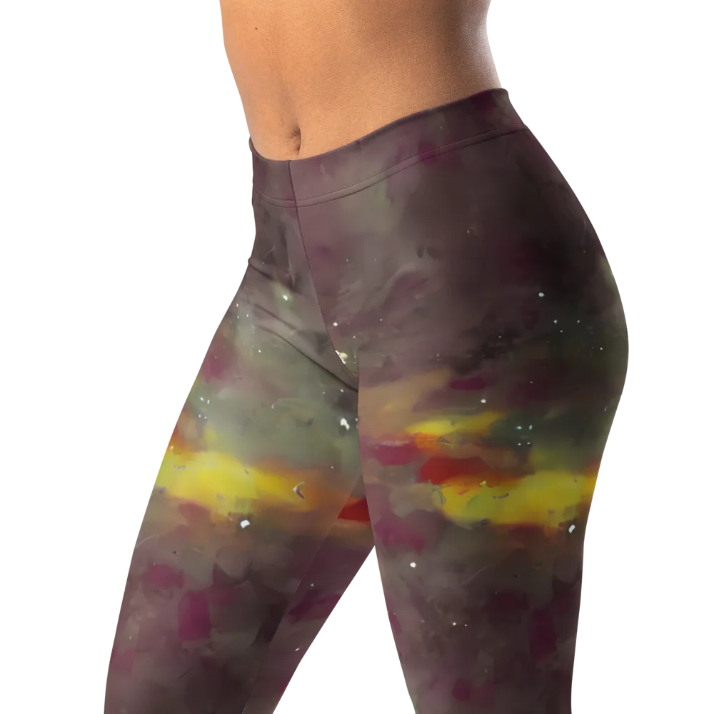Whispers of Autumn on Leggings — Left Front
