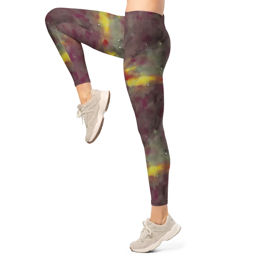 Whispers of Autumn on Leggings — Left