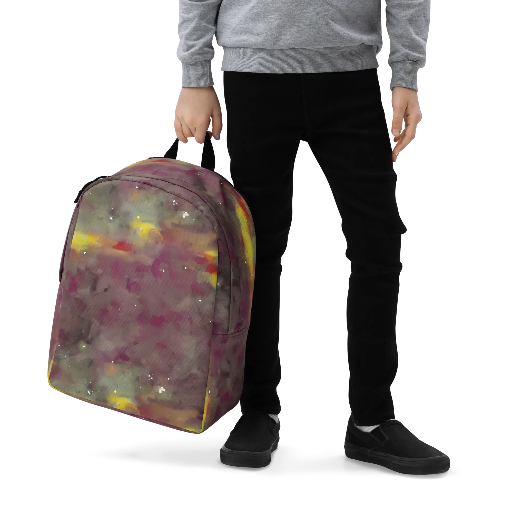 Whispers of Autumn on Minimalist Backpack — Zoomed-in