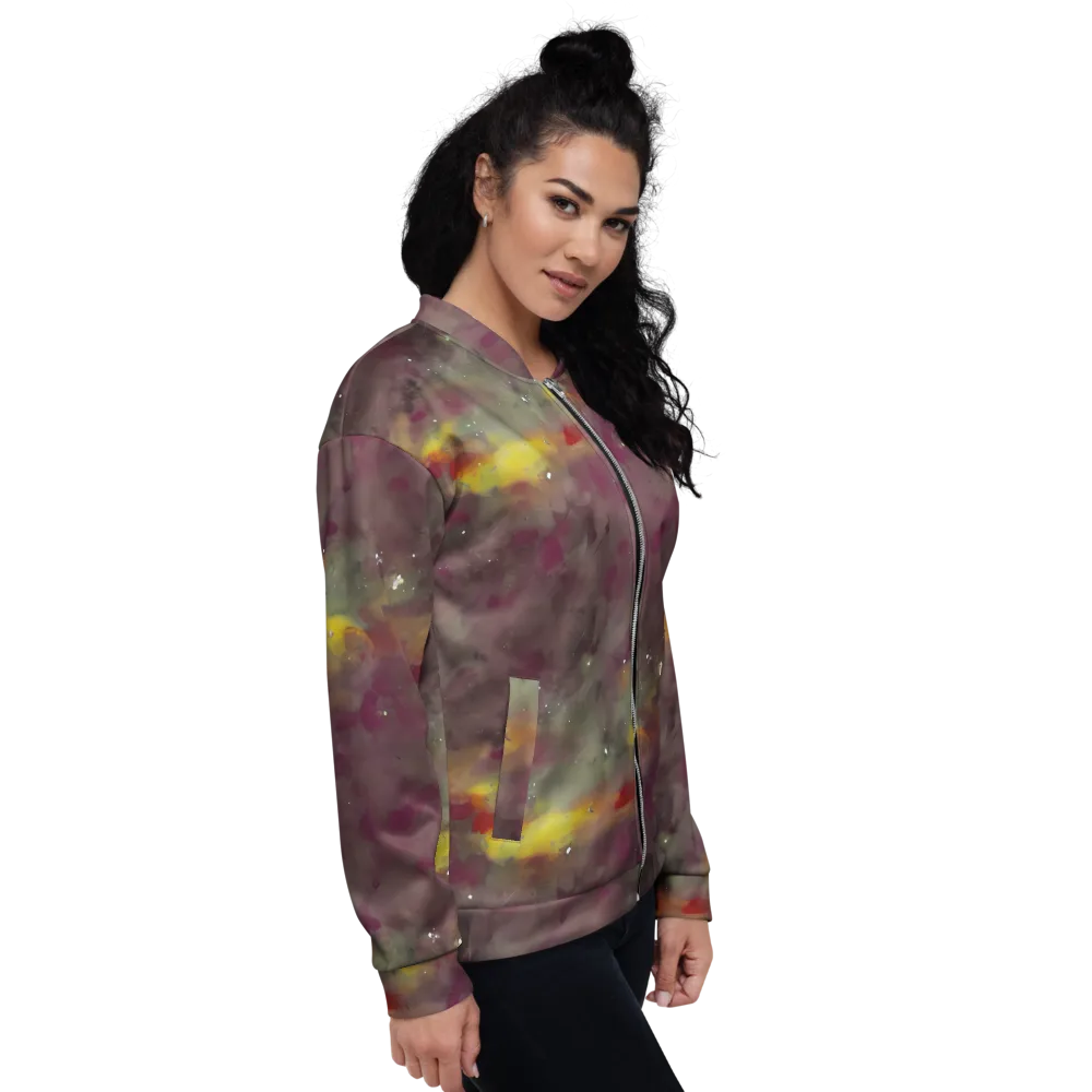 Whispers of Autumn on Bomber Jacket — Right