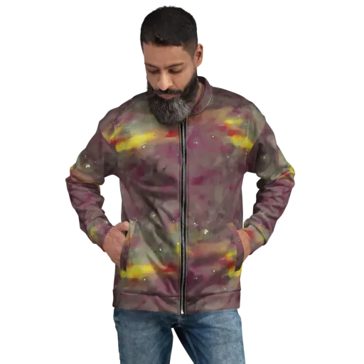 Whispers of Autumn on a Bomber Jacket