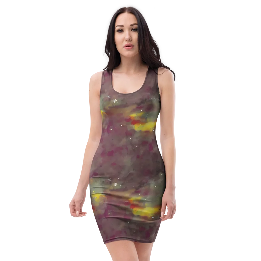 Whispers of Autumn on Bodycon Dress — Front