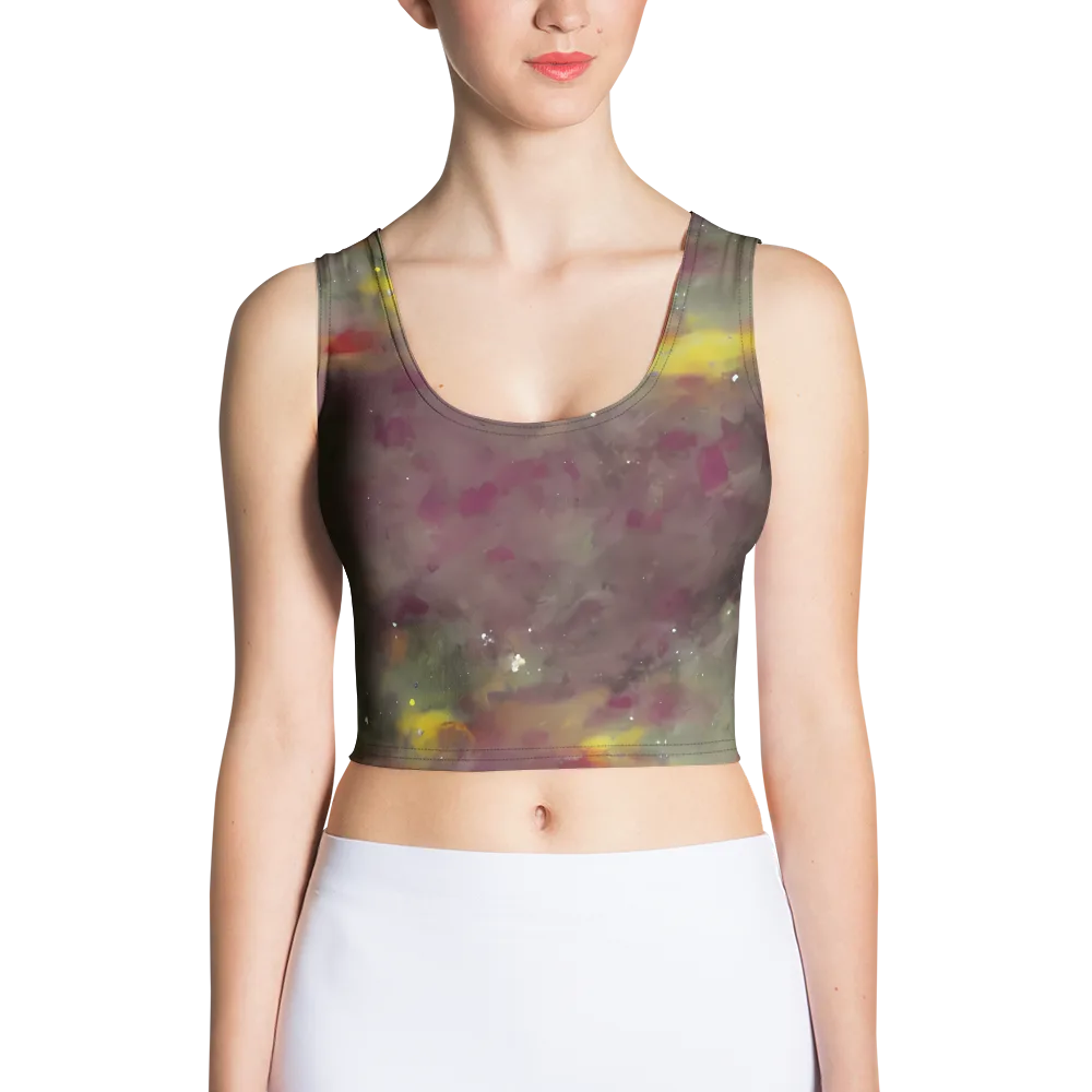 Whispers of Autumn on Crop Top — Front