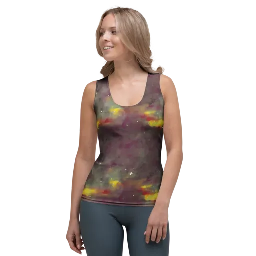 Whispers of Autumn on a Women's Tank Top