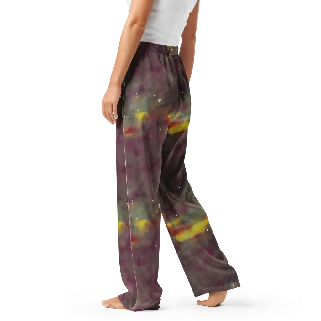 Whispers of Autumn on Women's Pajama Pants — Left