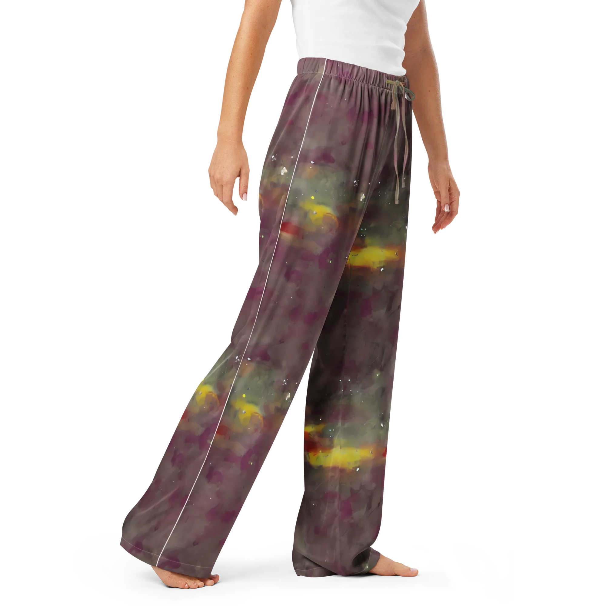 Whispers of Autumn on Women's Pajama Pants — Right Front