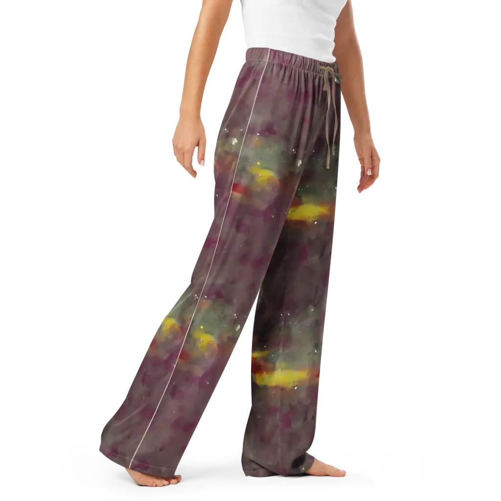 Whispers of Autumn on Women's Pajama Pants — Right Front
