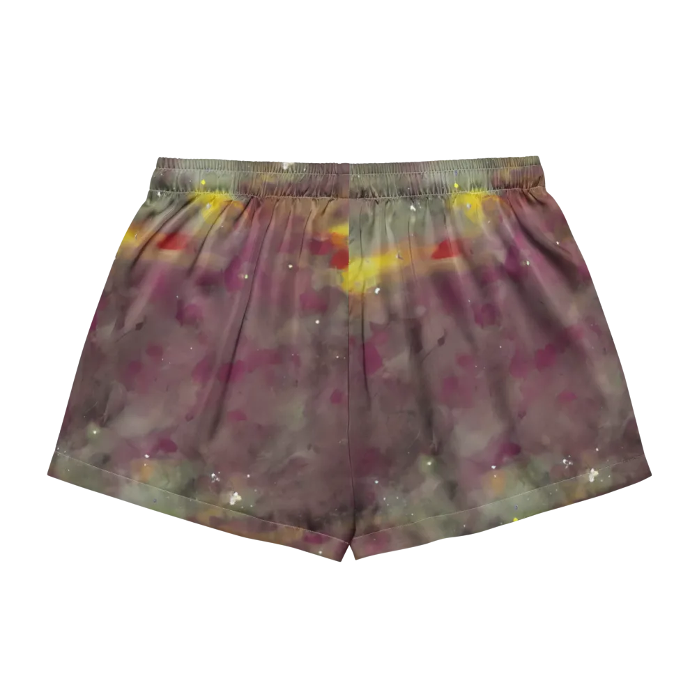 Whispers of Autumn on Women's Pajama Shorts — Back
