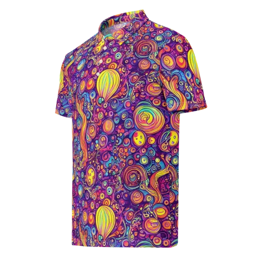 Festival of Whimsy on a Men's Slim Fit Polo Shirt
