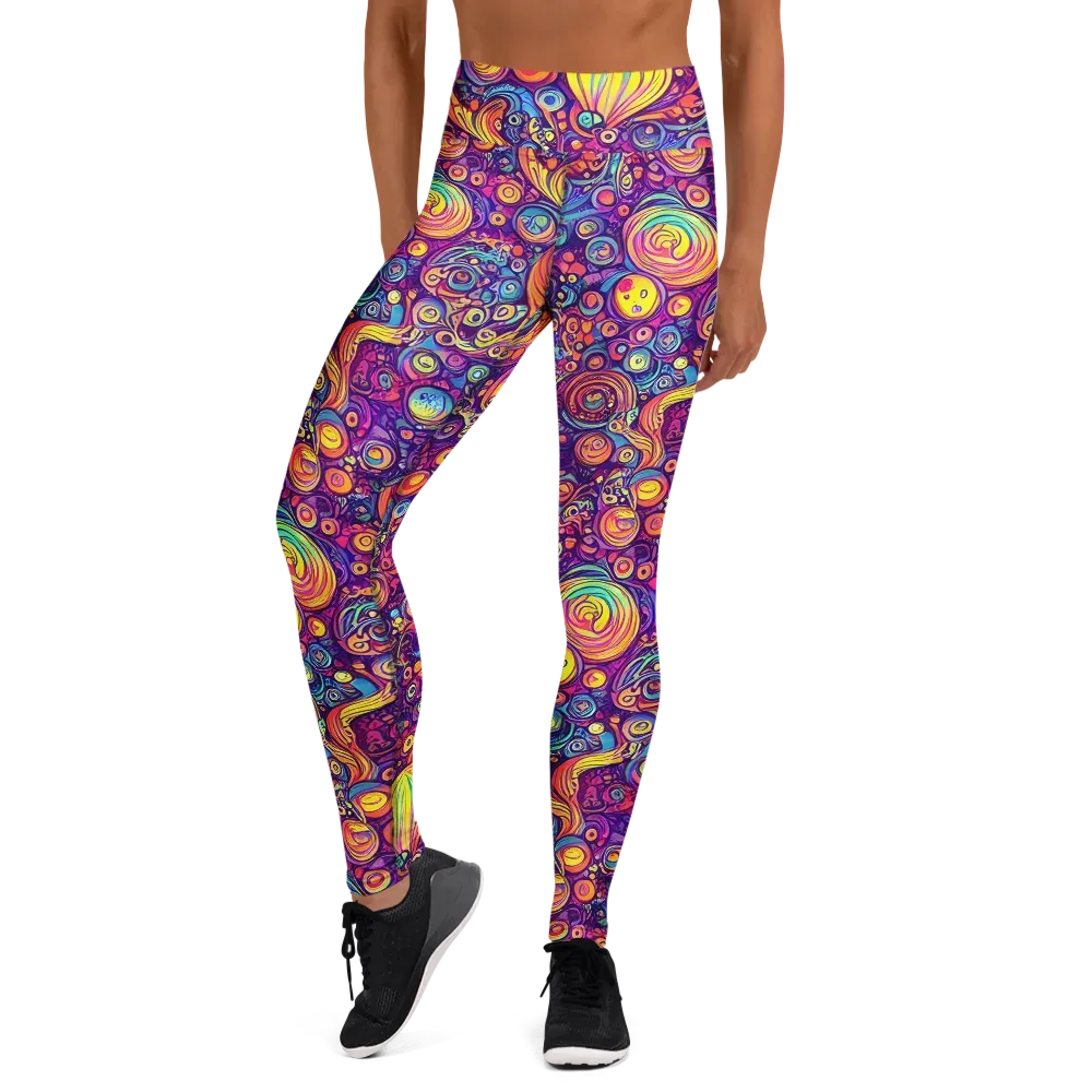 Festival of Whimsy on Yoga Leggings — Front