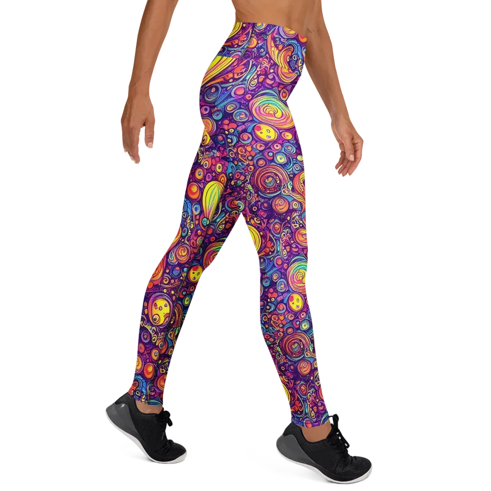 Festival of Whimsy on Yoga Leggings — Right