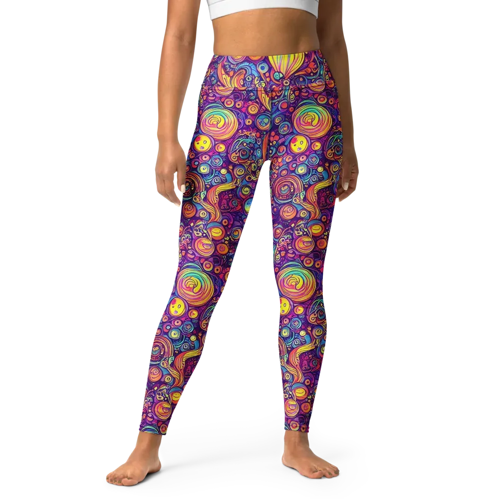 Festival of Whimsy on Yoga Leggings — Front