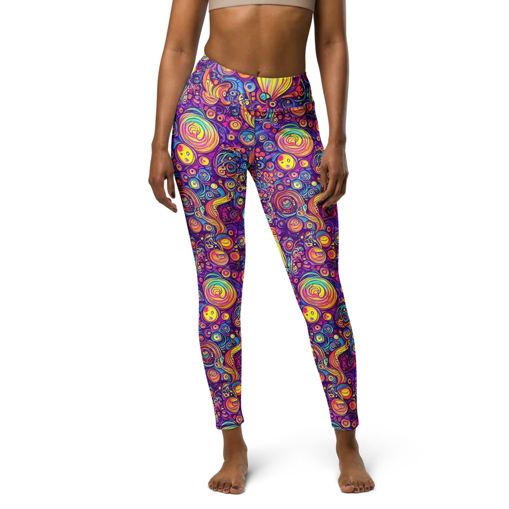 Festival of Whimsy on Yoga Leggings — Front
