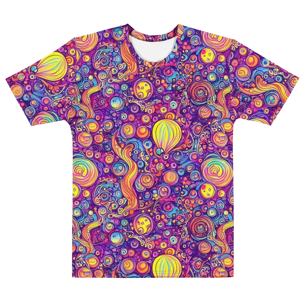 Festival of Whimsy on Men's Cotton Crew Neck T-Shirt — Front