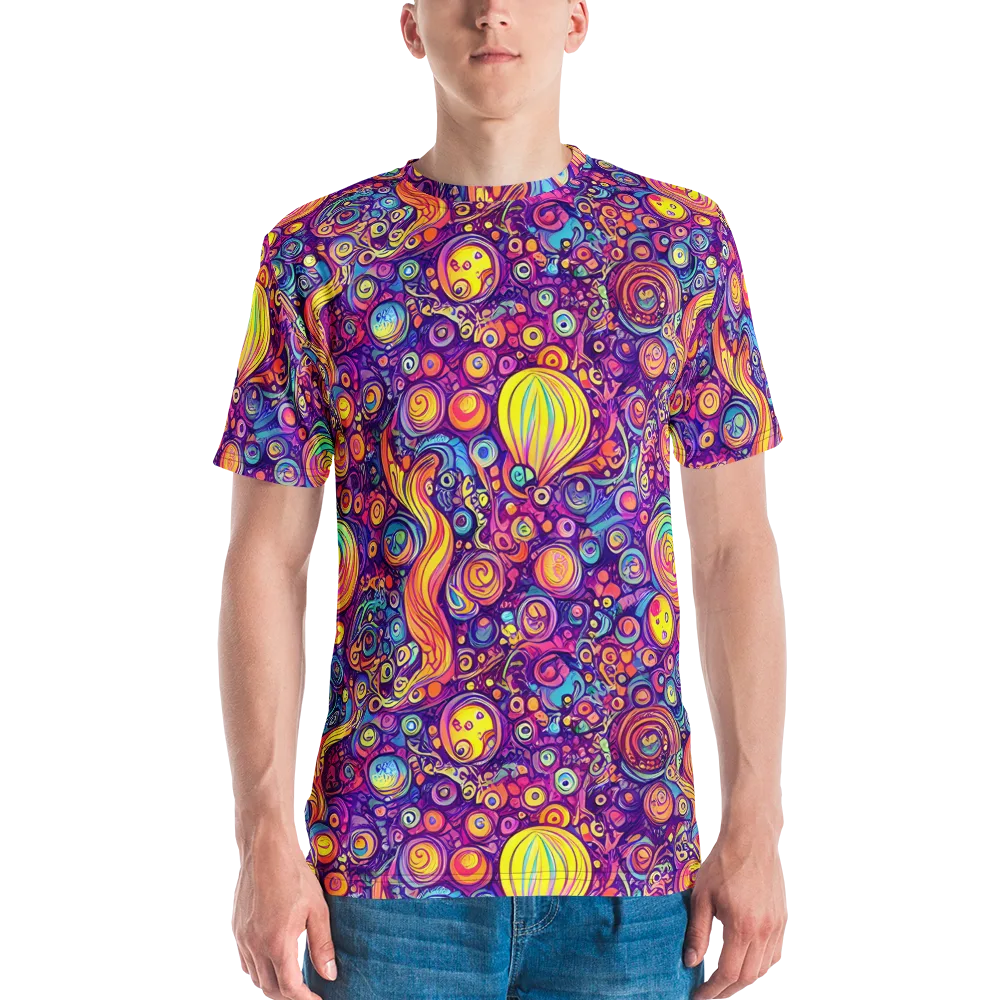 Festival of Whimsy on Men's Crew Neck T-Shirt — Front