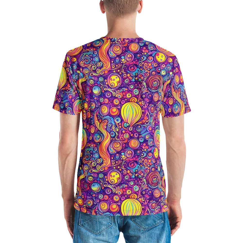 Festival of Whimsy on Men's Crew Neck T-Shirt — Back