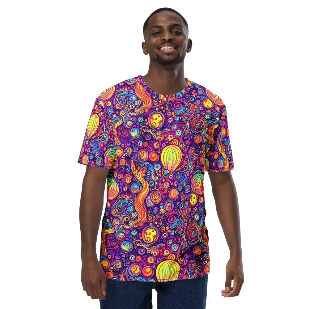 Festival of Whimsy on Men's Crew Neck T-Shirt — Front