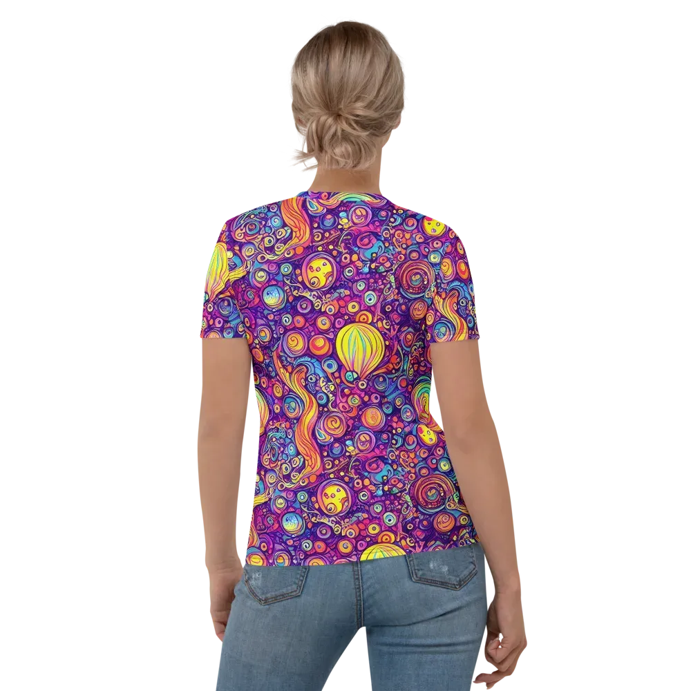 Festival of Whimsy on Women's Crew Neck T-Shirt — Back