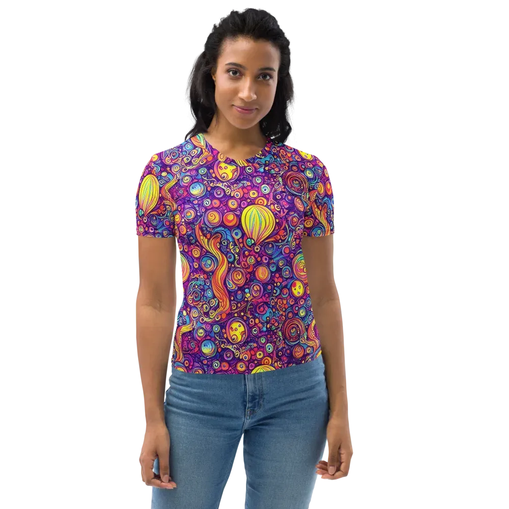 Festival of Whimsy on Women's Crew Neck T-Shirt — Front