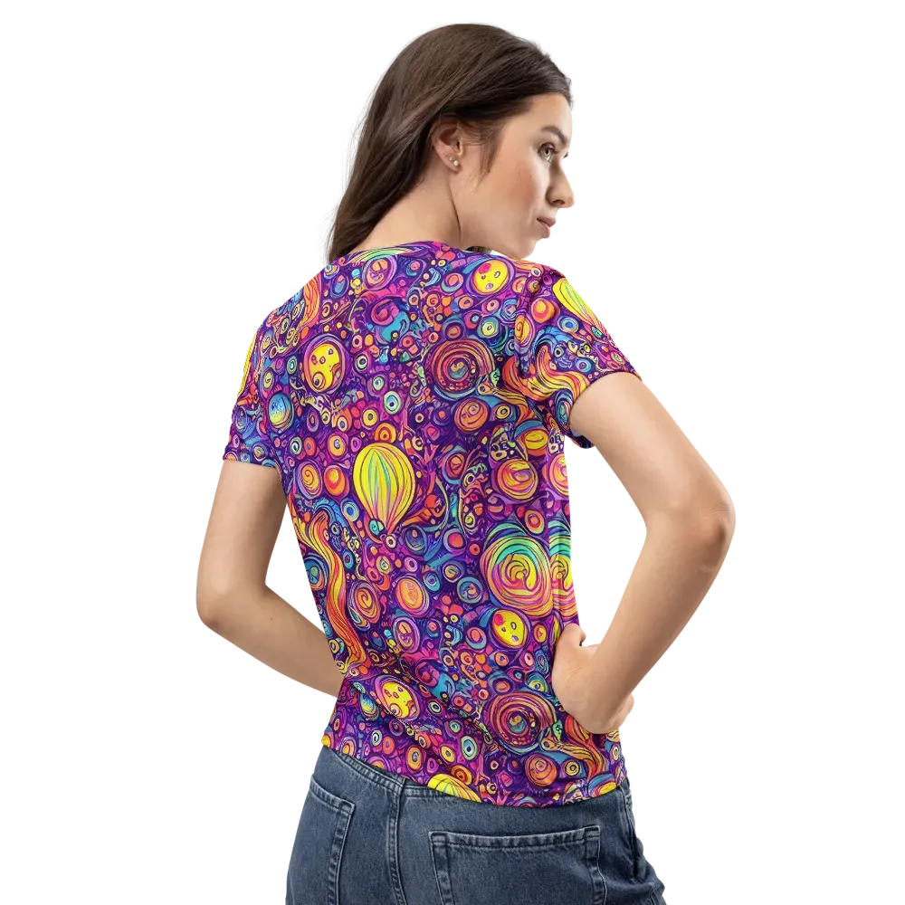 Festival of Whimsy on Women's Crew Neck T-Shirt — Back
