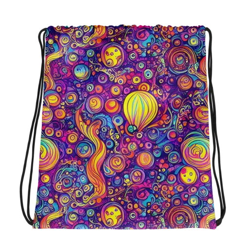 Festival of Whimsy on a Drawstring Bag