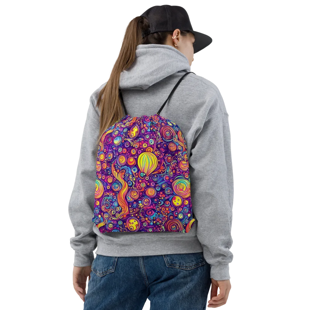 Festival of Whimsy on Drawstring Bag — Front