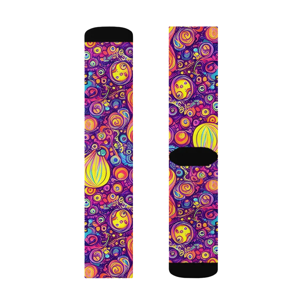 Festival of Whimsy on Socks — Left Sock
