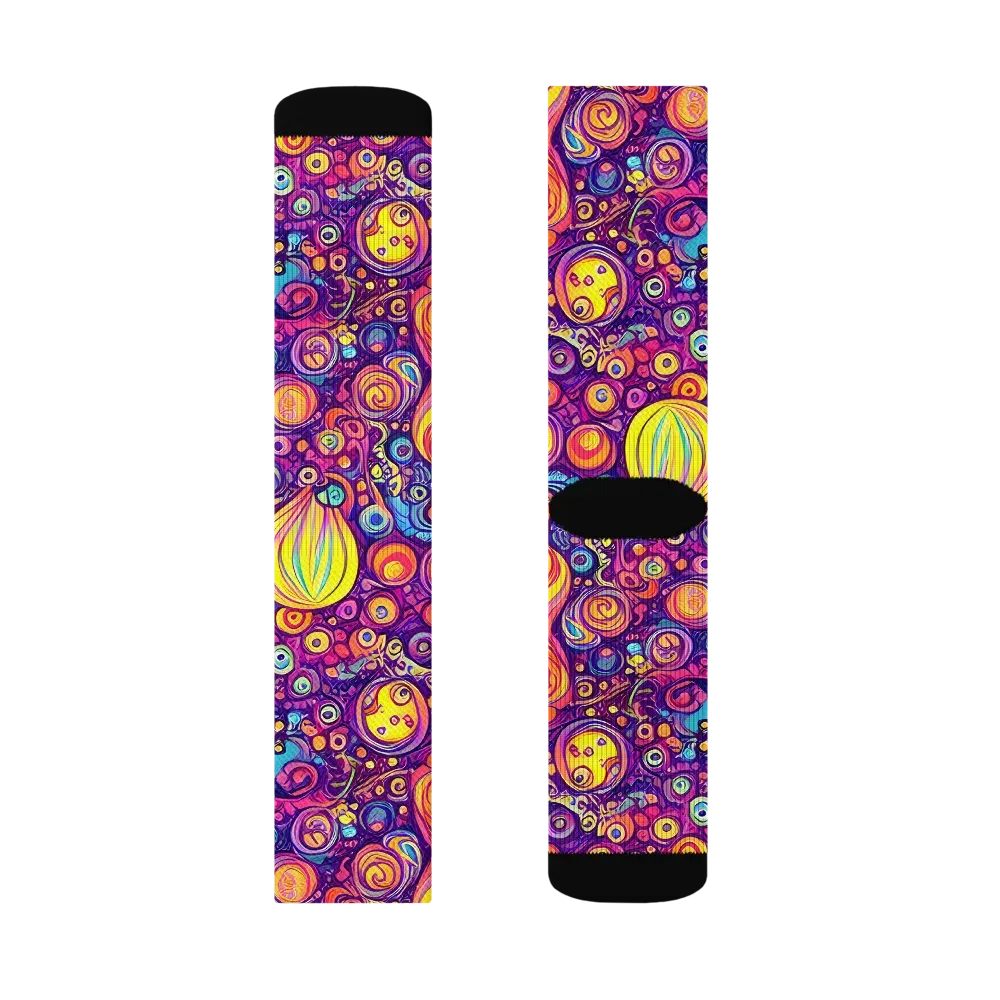 Festival of Whimsy on Socks — Right Sock